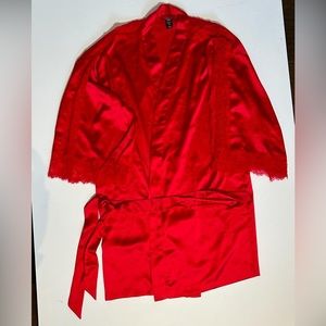 Victoria Secrets Short Red Robe- Medium/Large